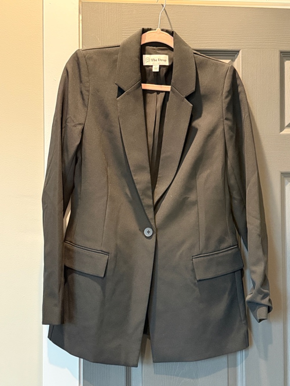 Black Single-Button Blazer